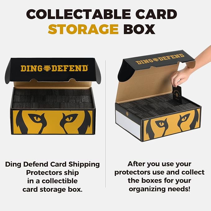 510 Pack Ding Defend Trading Card Shipping Protectors Hard Plastic Card Slab - Image 2