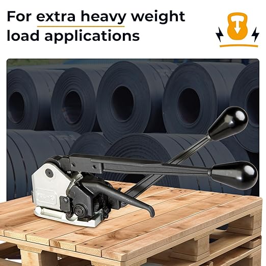 IDL Packaging Teknika MUL-20-58 Heavy Duty Sealless Combination Tool for High Tensile Steel Strapping, 5/8" Strap Width