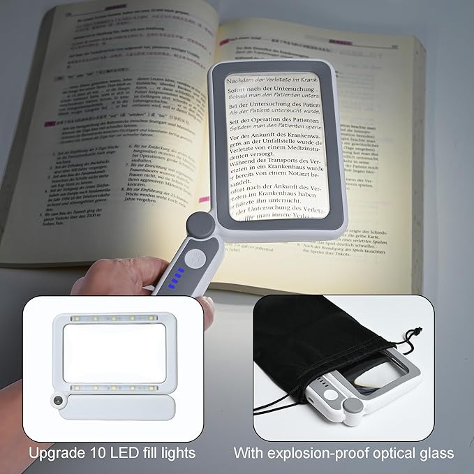 Rechargeable LED Magnifying Glass - Image 3