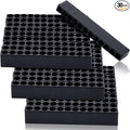 Kigley 30 Pcs 12 Holes Hex Shank Bit Holder Screwdriver Head Drill Bit Organizer Plastic Storage Case Fit for 1/4 Inch Hex Shank (Black)