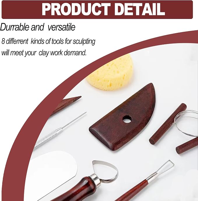 LINPHCEY 8-Piece Clay Sculpting Tools Set Perfect - Image 3