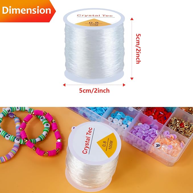 0.8mm Stretchy Elastic String, 100m Crystal Elastic Cord - Image 7