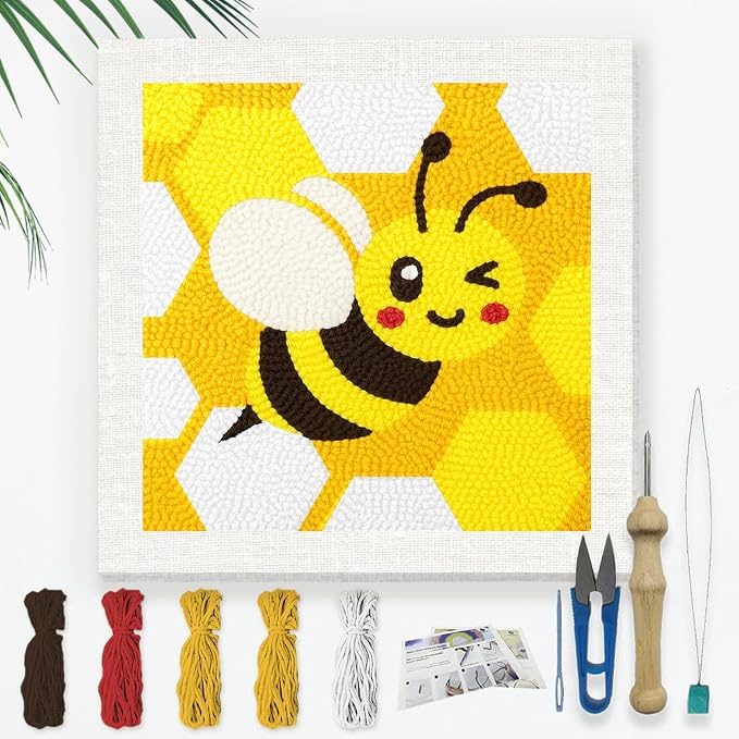 Doodlream Bee DIY Punch Needle Embroidery Kit by Doodlream