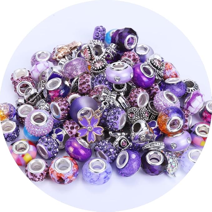 European Large Hole Spacer Charm Beads - Image 6