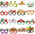 Pajean 32 Pcs Italian Party Decorations Italy Theme Eyeglasses Italian Paper by Pajean
