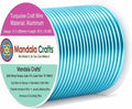 Mandala Crafts 13 Gauge Turquoise Anodized Aluminum Craft Wire, 60 FT | Colored by MandalaCrafts
