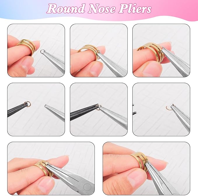 URSKYTOUS 5Pcs Jewelry Pliers Set Pliers - Image 5