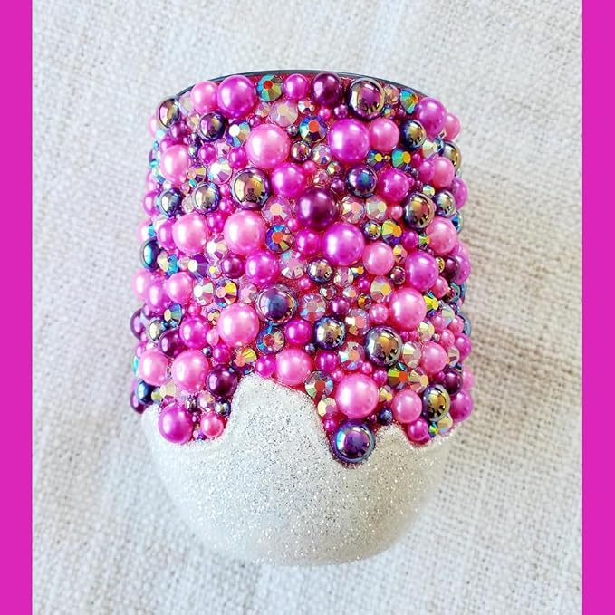 ASTARON 50g Mix Flatback Rhinestones Half Pearls - Image 4