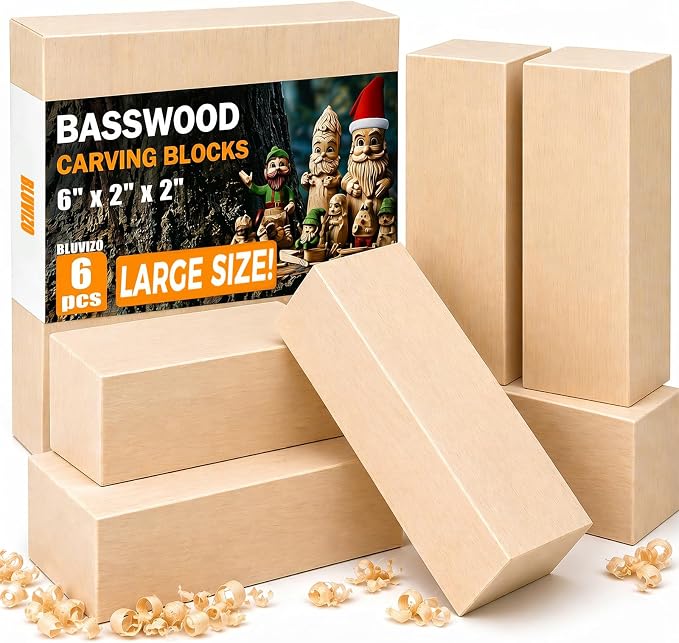 Basswood Carving Blocks for Beginners by YourTrustedCompanionontheCarvingJourney