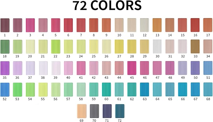 Aestd-ST Polymer Clay 72 Colors, Oven Bake Modeling Clay - Image 6