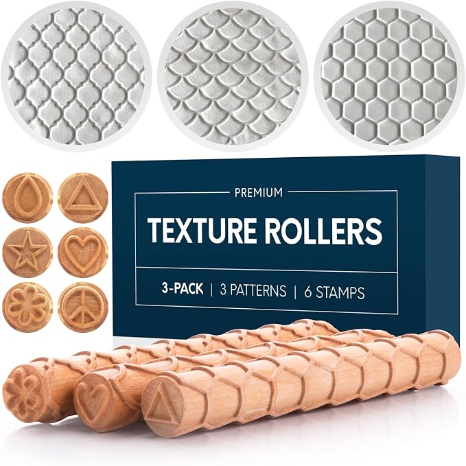 Byllstore Extra Large Clay Texture Rollers by BYLLSTORE
