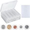 MUQING 240 PCS 30mm Plastic Coin Capsule Holder, 5 Sizes Protect Gasket Coin by MUQING