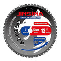 12" Miter Table Saw Blade, TCT Metal Cutting Saw Blades with 60T & 1" Arbor, Professional for Iron Steel Aluminum Stainless Steel Ferrous Metals