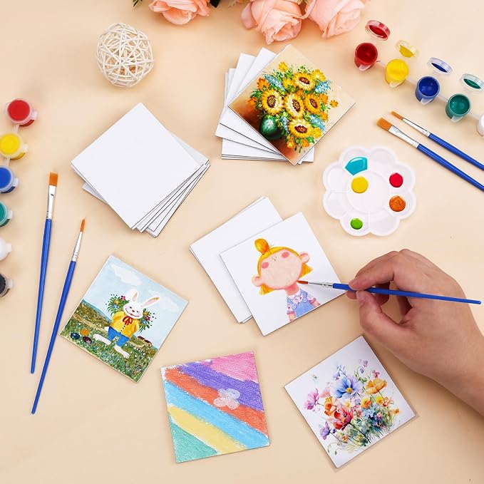 ESRICH 24 Pack 3x3IN Mini Magnetic Canvas Panels, Small Canvases - Image 2