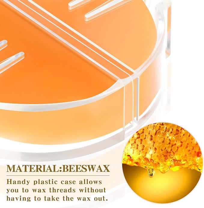 Maitys 2 Pcs Thread Wax Thread Conditioner Beeswax - Image 4