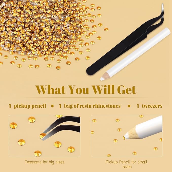 8000PCS 3mm Resin Rhinestones Bulk - Image 7