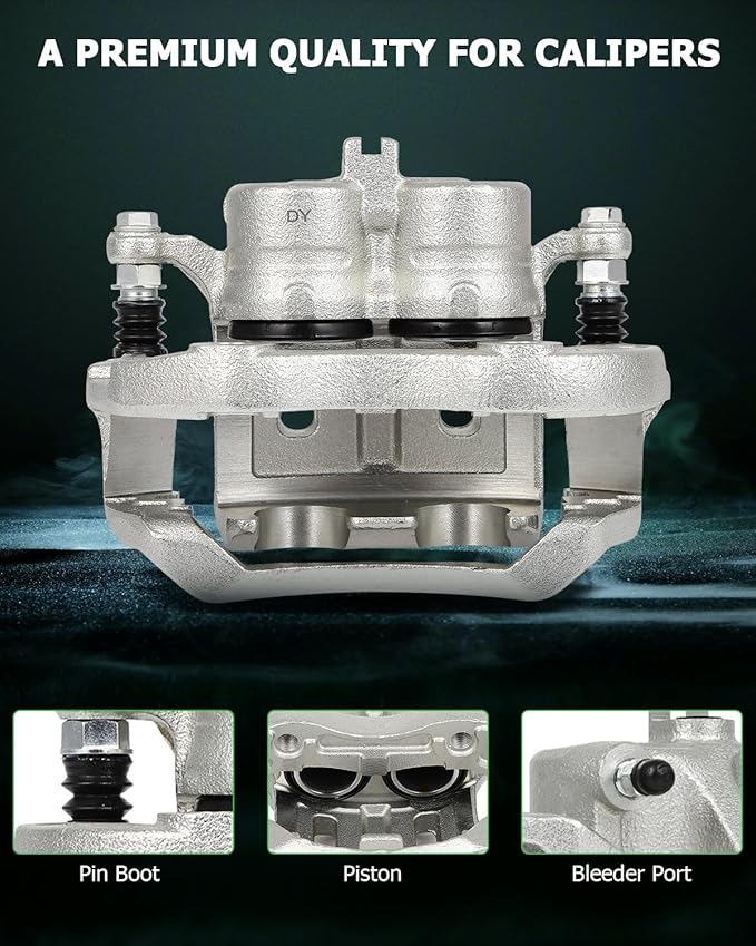 SCITOO Front Left & Right Brake Calipers With Bracket 19B2870 19B2871 Compatible For INFINITI EX35/EX37/G25/G35/G37/M35/M35h/M37/M45/M56/Q40/Q70/Q70L/QX50/QX70,For Nissan 370Z/Murano