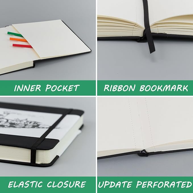 Vanrtto Hardcover Sketch Book, Square Mixed Media Sketchbook 10x10 Inch | - Image 5