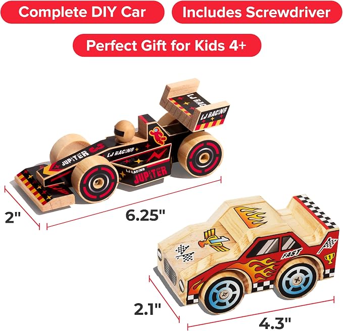 Little Jupiter DIY Wooden Kits w/Stickers - Image 5