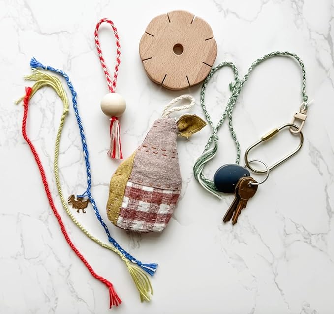 Grow Creative Kumi Wheel, Kumihimo Braided Bracelet Making Kit, Natural - Image 6
