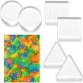Ripeng 6 Pack Monoprinting Print Plates 3 Inch Small Gel Printing Plates by Ripeng