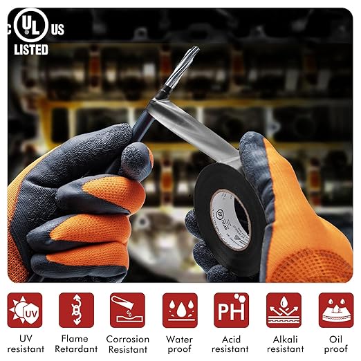 Avery Dennison Electrical Tape ¾ in x 99 ft, 3 Rolls Professional Grade PVC Electric Tape, UL/CSA Listed Insulating Vinyl Tape for Electrical, Repairs, Automotive and Equipment, Pro-43, Black