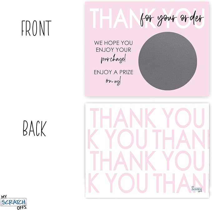 My Scratch Offs Small Business Thank you Promotion DIY Make Your Own Scratch - Image 5