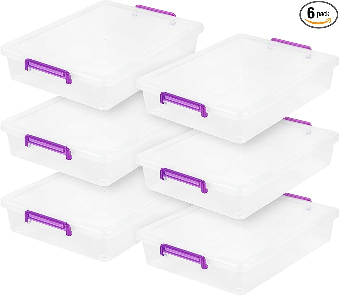 IRIS USA 6 Qt. Plastic Craft Storage Container Bins by IRISUSA
