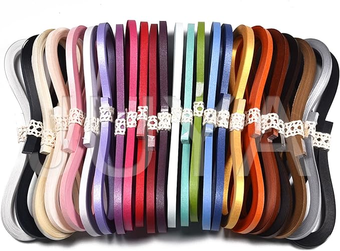 JUYA Metallic Paper Quilling Set 2/3/5/7/10mm Width Available by JUYACrafts