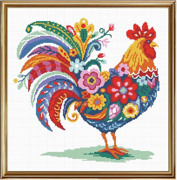 FREEBLOSS 11CT Stamped Cross Stitch Kit by FreeandCreativeCraftsArt