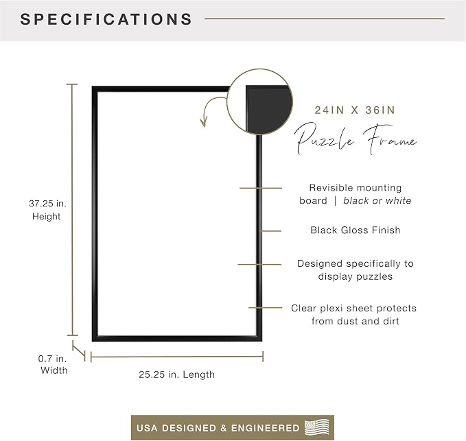 MCS 24x36 Puzzle Frame for Finished Puzzles - Image 3