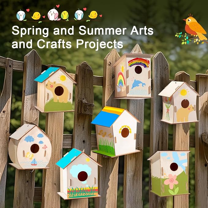 24 Sets DIY Wood Birdhouse Bulk - Image 6