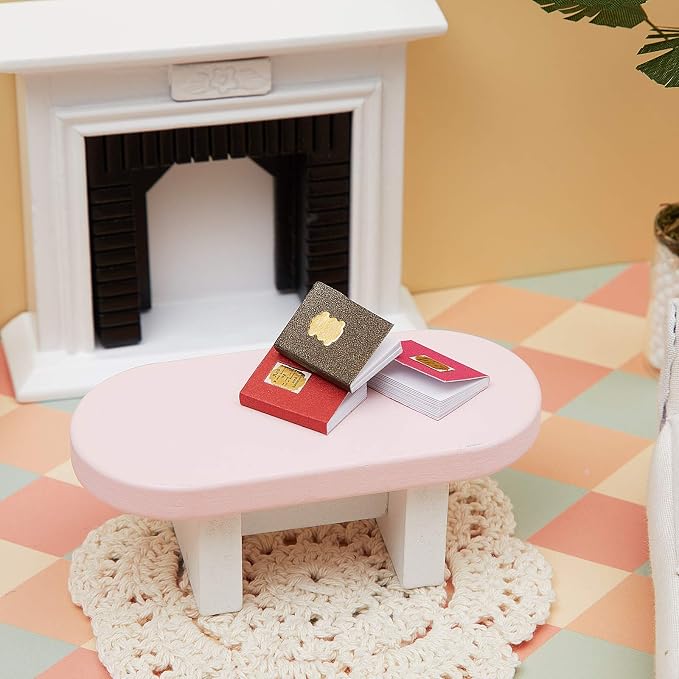 Skylety 24 Pieces 1:12 Scale Miniatures Dollhouse Books Assorted Miniatures - Image 5