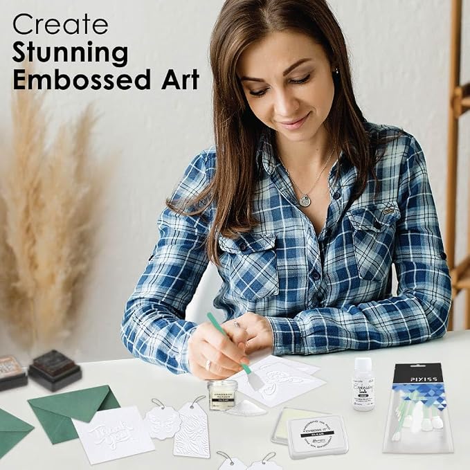 Ranger Emboss It Ink Pad and Reinker and Embossing Powder and Blending Tools - Image 3