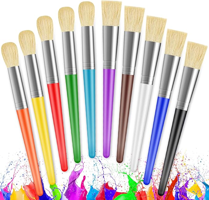 Paint Brushes for Kids, Washable Paint by YGAOHF