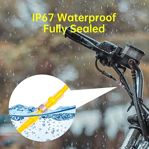 400PCS Solder Seal Wire Connectors, Heat Shrink Butt Connectors Solderstick Solder Stick Waterproof Wire Electrical Connector Kit for Marine Automotive Boat Truck Wire Joint (26-6 Gauge)