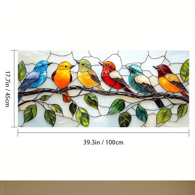 IVN Privacy Window Film 39.3x17.7 Inch Static Windows Cling | Decorative Window - Image 3