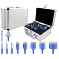 Diamond Tile Hole Saw Kit - 10Pcs 1/4'' X 3, 4/5'', 1'', 1-1/4'', 1-3/8'', 2'' Drill Bits Set, 1/4'' Carbide Drill Bit, 1-3/8'' Beveling Chamfer Bit for Porcelain Tile Ceramic Granite Marble