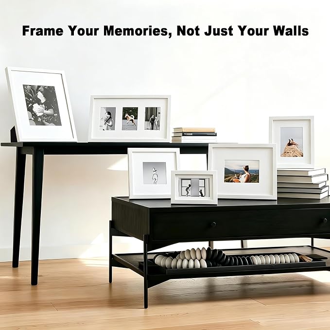 RPJC 4x6 Picture Frames Made of Solid Wood High Definition Glass - Image 3