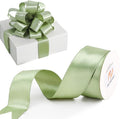HUIHUANG Sage Green Satin Wired Ribbon 1-1/2 inch Spring Moss Wire Edge Ribbon by HUIHUANG