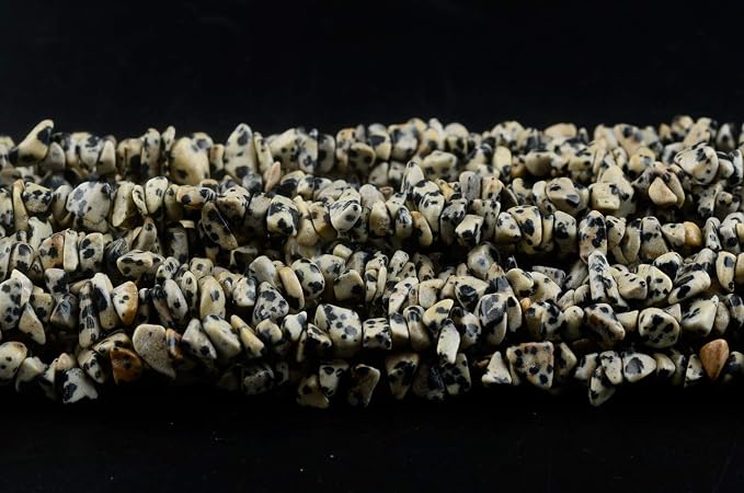 Natural Chip Stone Beads Dalmation Spot 5-8mm About 400 pieces Irregular - Image 4