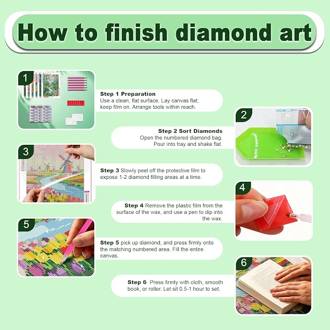 DOZEEZOP 6-Pack Diamond Painting Art Kits - Image 8
