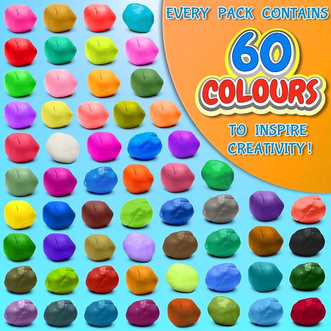 ESSENSON Air Dry Clay 60 Colors, Modeling Clay - Image 2