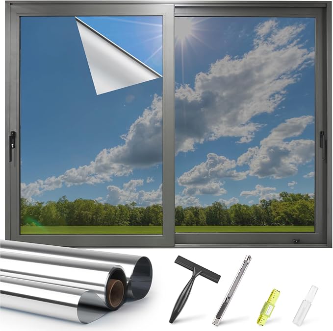 Kromapolis Window Privacy Film Reflective Mirror Film One Way Window Tint by Kromapolis