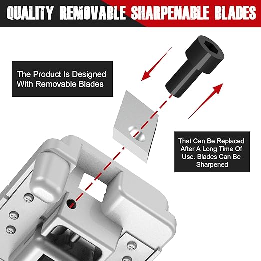 Deburring Tool for PVC Pipe, Plumbing Tools, Professional Plastic Pipe Deburring Tool, for Pipe Burring of Six Pipe Sizes from 1-1/4 to 4-Inch, PVC Chamfer Tool Leaves Pipe Edges Smooth.