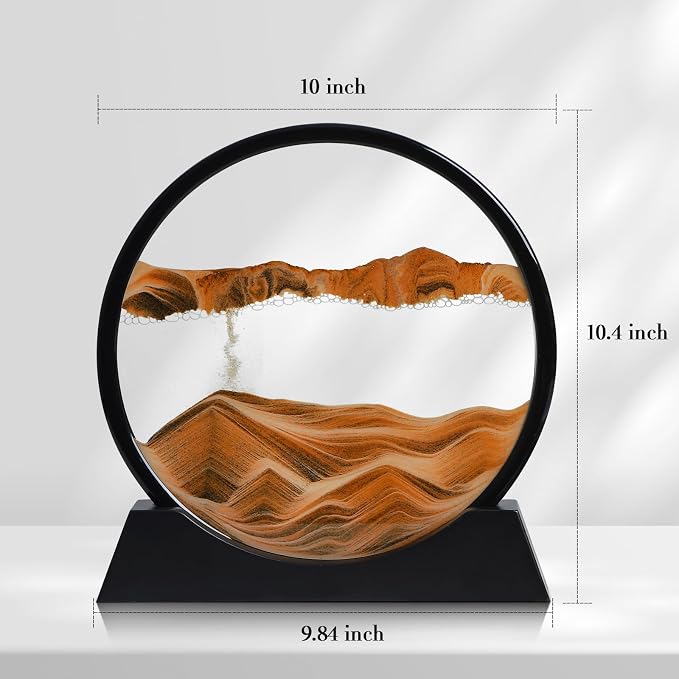 Moving Sand Art Liquid Motion, 3D Deep Sea Sandscape Color Quicksand Decor - Image 2