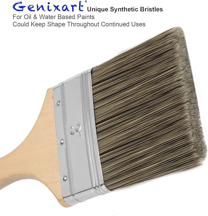 Double Thick Chip Paint Brush, Wood Stain Brushes - Image 2