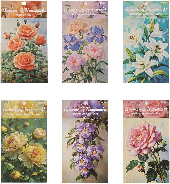 60 Sheets Vintage Embossed Scrapbook Paper Kit, 4x5.5 Letterpress Textured by Unknown