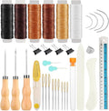 WONVOC Book Binding Kit, Book Making Kit, Bone Folder Tool for Paper Crafting, Awl Tool Bookbinding,Waxed Thread, Bookbinding Needles for DIY Bookbinding Crafts