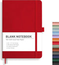 RETTACY Blank Journal Notebook, 192 Pages, A5 Medium Size | Leather Hardcover by RETTACY